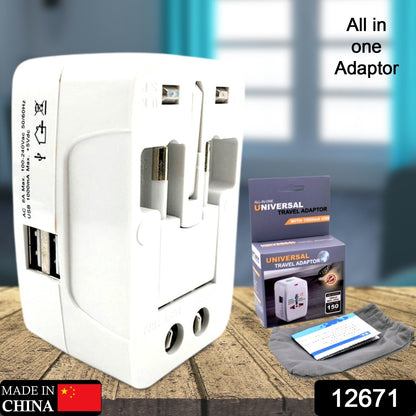 Universal Travel Adapter – All-in-One Worldwide Plug – side view