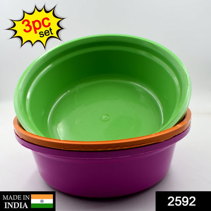 Plastic Storage Bowls set of 3 – Multipurpose & Durable – side view
