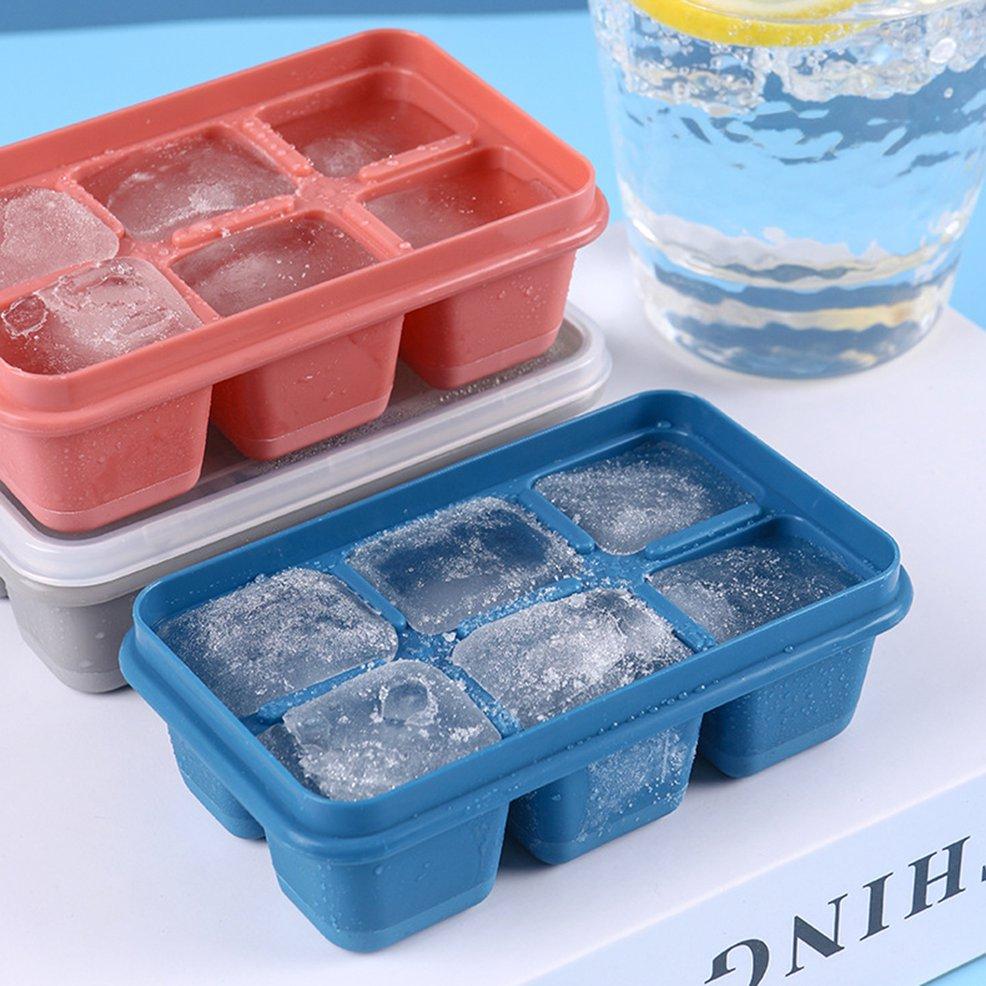 Silicone Ice Tray – Flexible 6-Grid Ice Maker for Home – side view