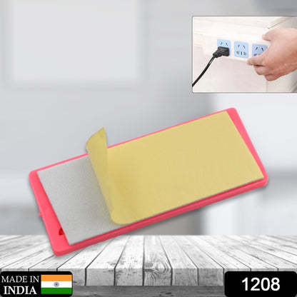 Self Adhesive Plug Organizer – No Drill Wall Mount – side view