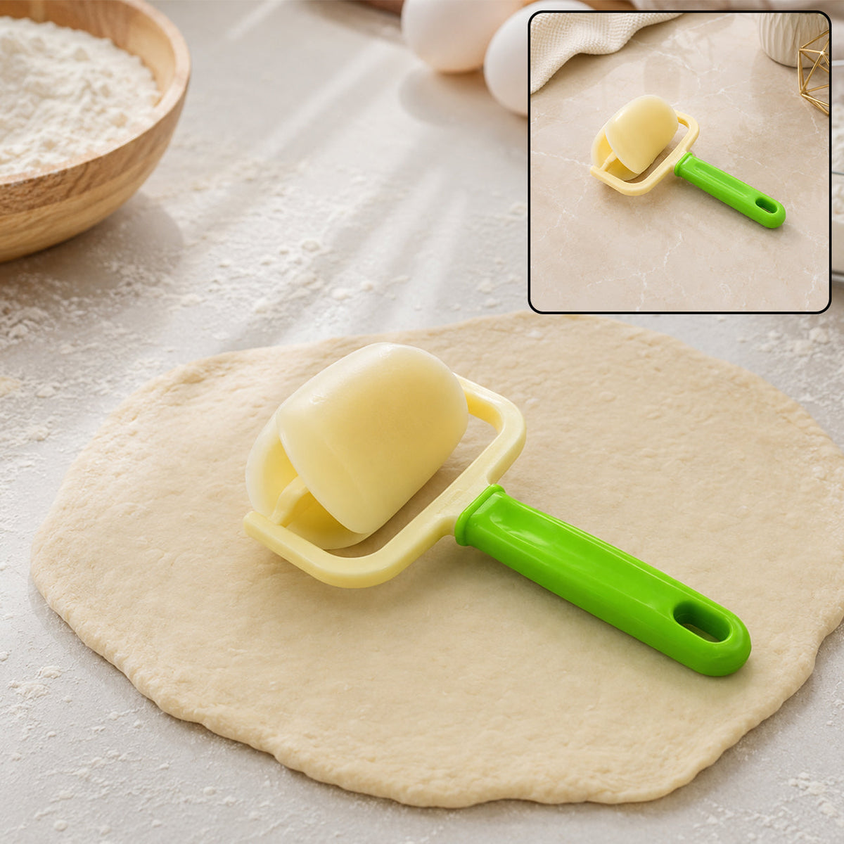 Dough Cutter Roller – Multipurpose for Puri & Baking