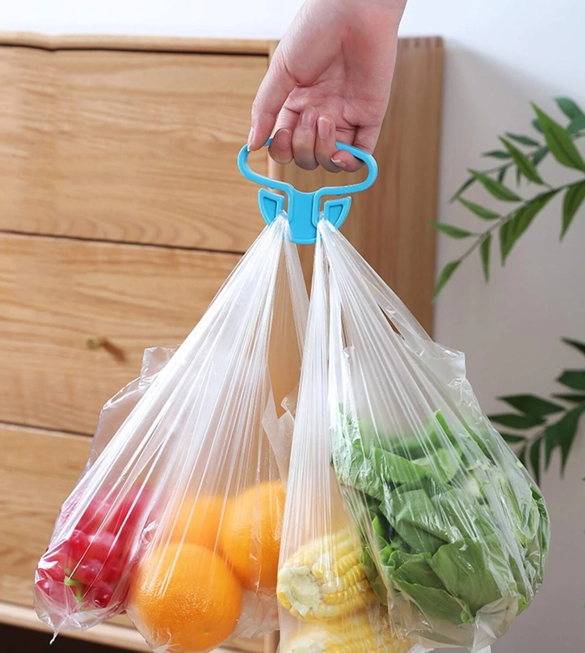 Grocery Bag Holder – Portable Handle Carrier (2 Pc) – view 6