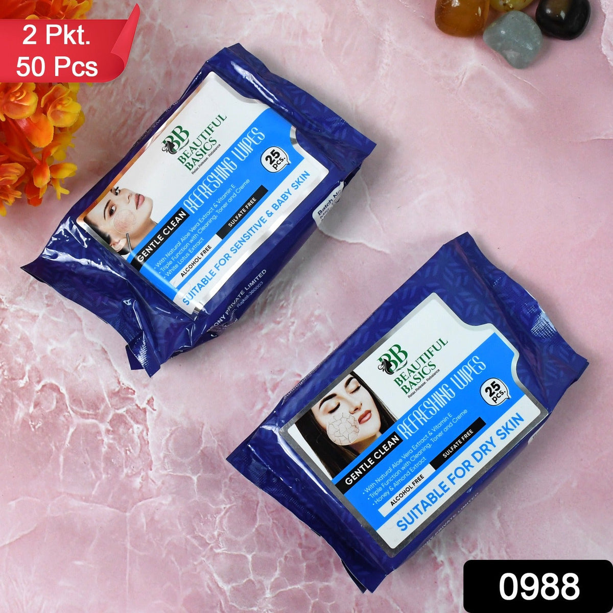 Face Wipes for Dry Sensitive Skin – Gentle Cleansing – side view