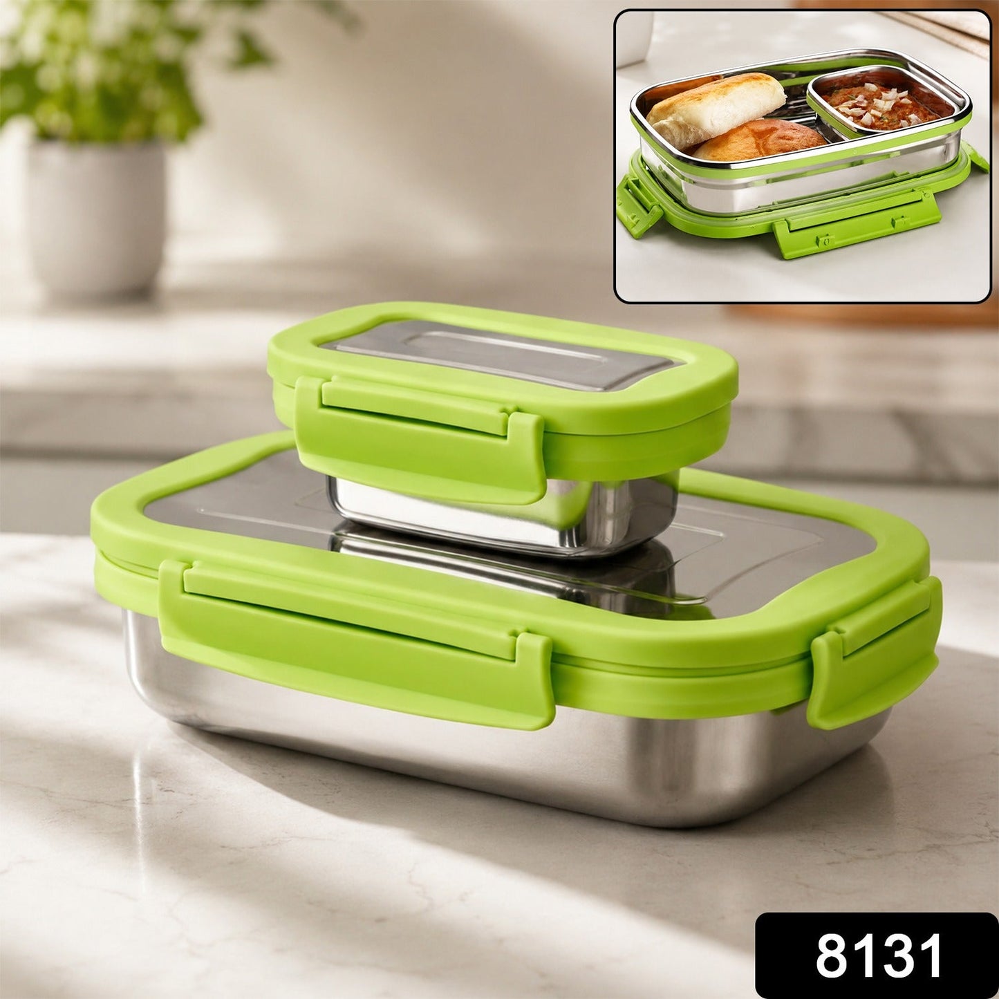 Stainless Steel Lunch Pack – Leakproof & Compact