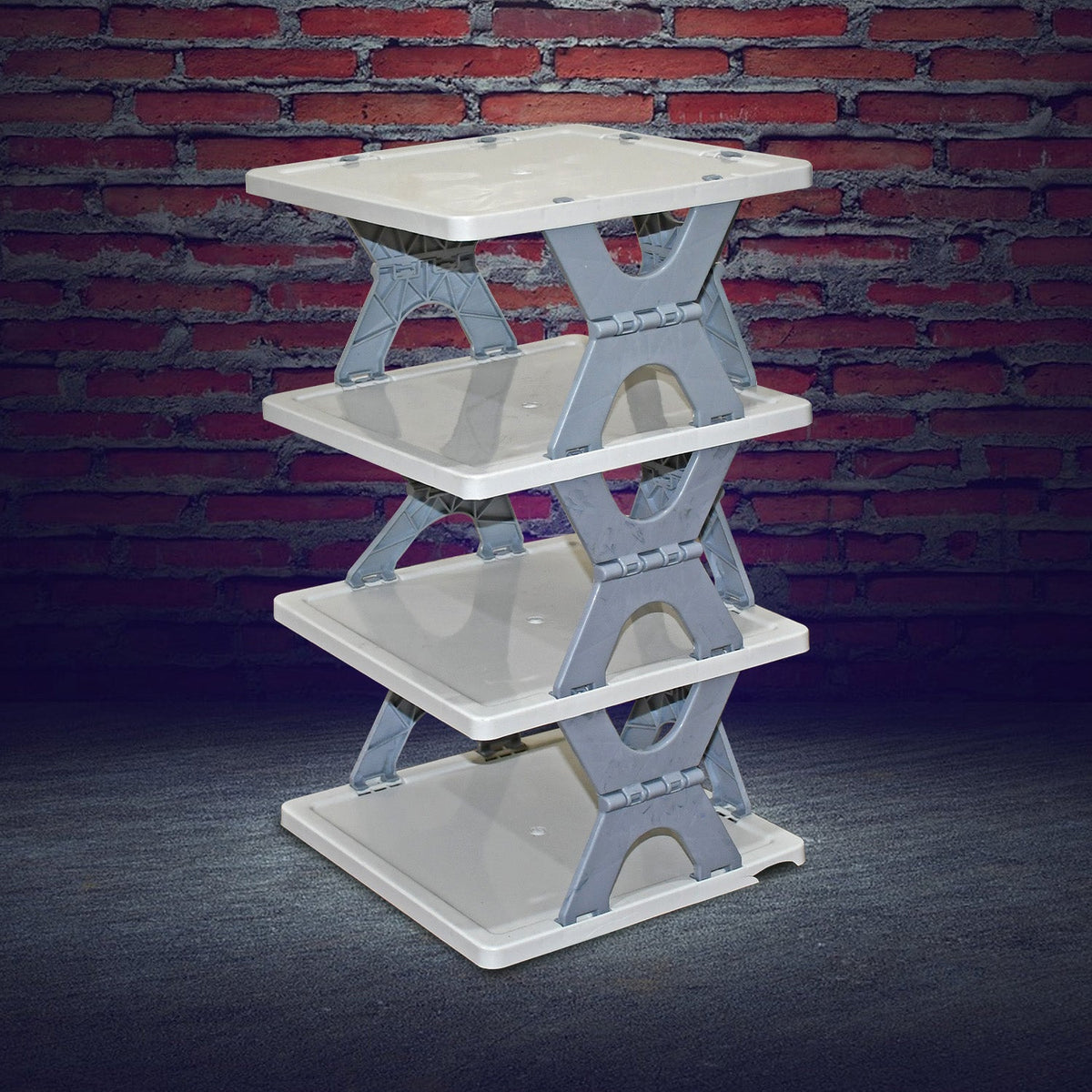 Foldable Shoe Rack – 4-Layer Space-Saving Storage – close-up