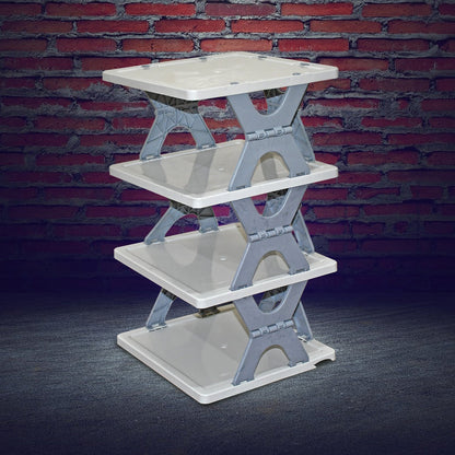 Foldable Shoe Rack – 4-Layer Space-Saving Storage – close-up