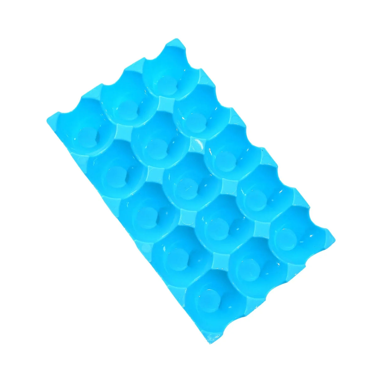 Plastic Egg Trays – 15-Cavity Stackable Storage (4 Pc) – detail view
