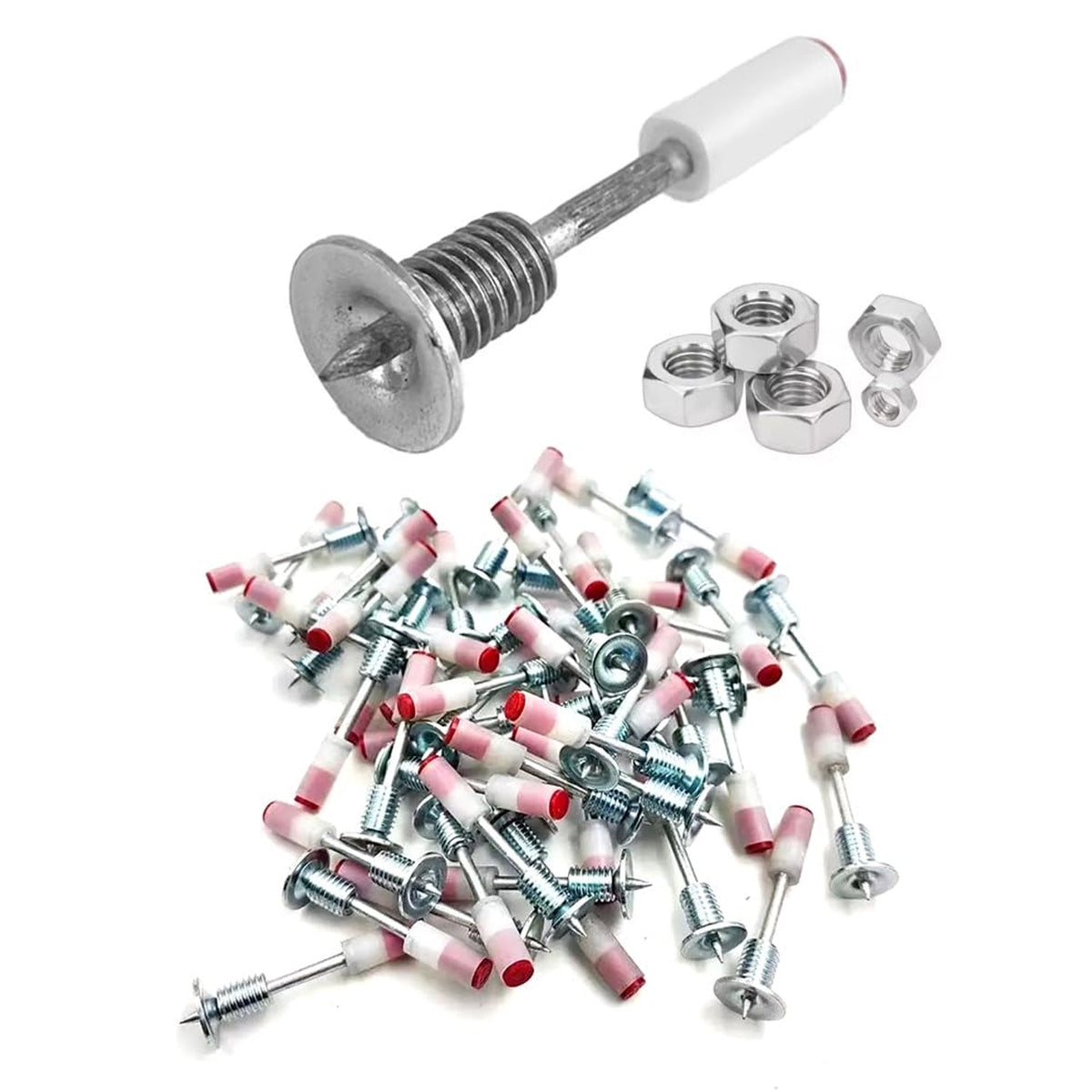 Steel Nail Gun Nails – 100 pcs for Concrete & Wall – view 6