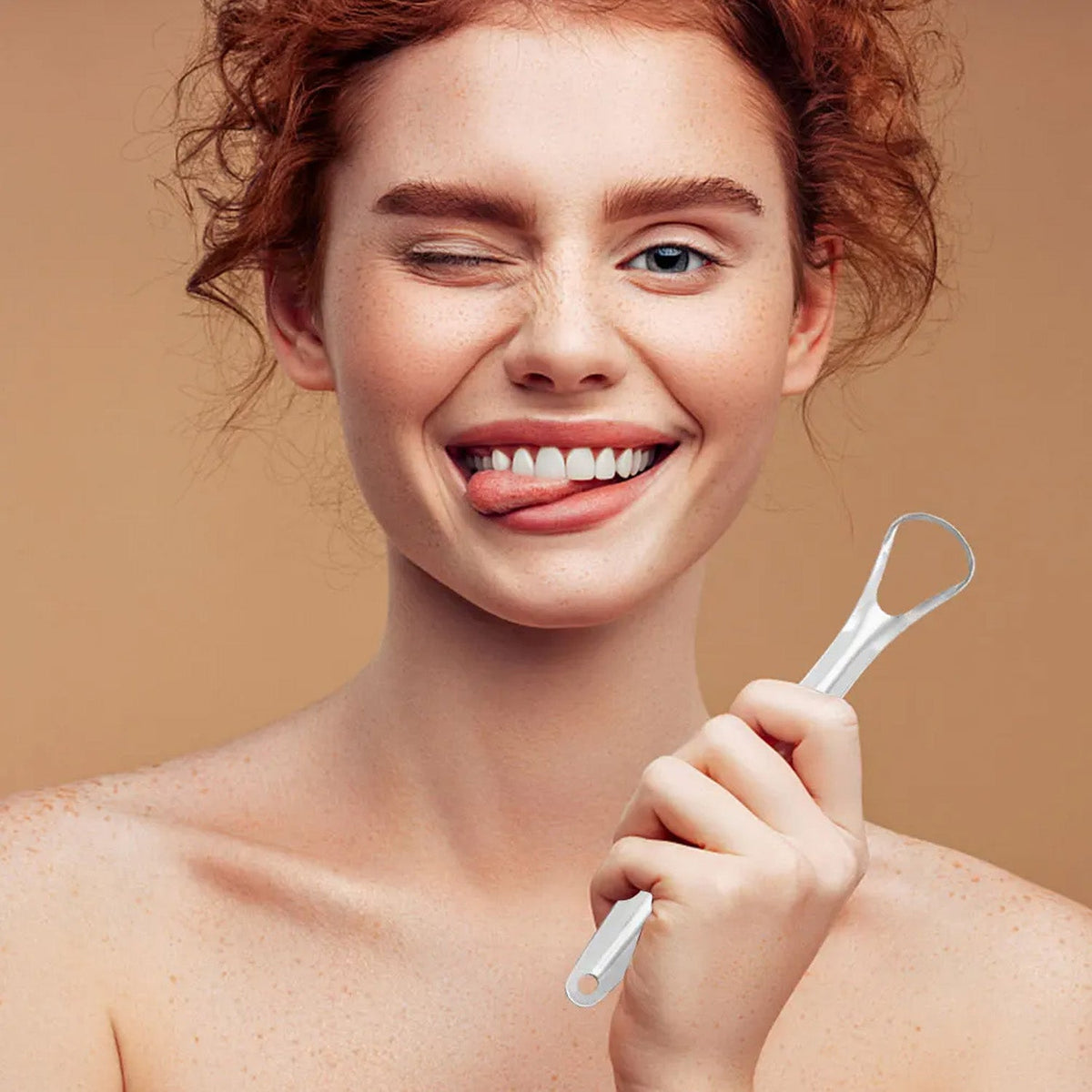 Stainless Steel Tongue Scraper – Oral Hygiene Tool with Case – view 6