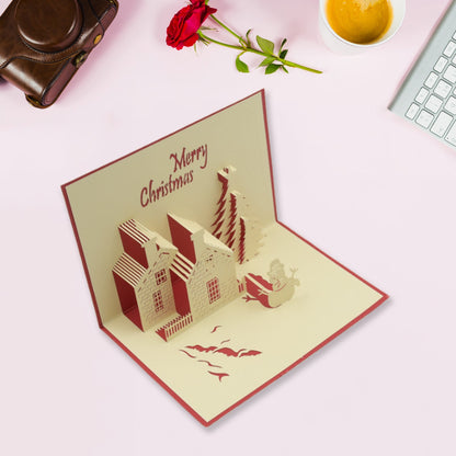 3D Paper Wish Card – Unique Pop-Up Greeting Cards – detail view