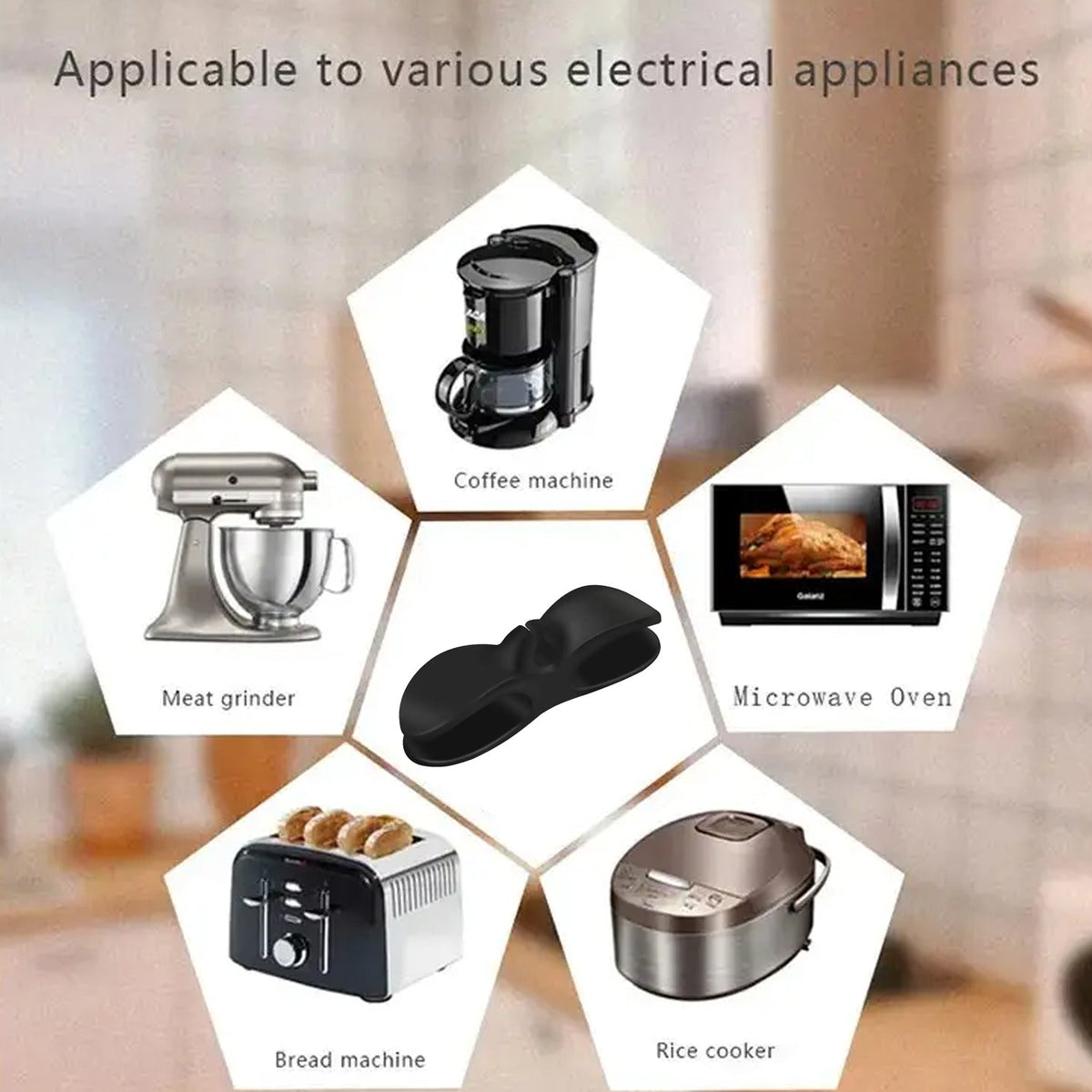 Appliance Cable Organizer – Self-Adhesive Wire Winder – alternate view