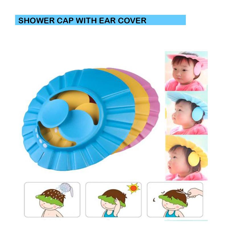 Baby Shower Cap – Adjustable & Soft for Tear-Free Bathing – view 6