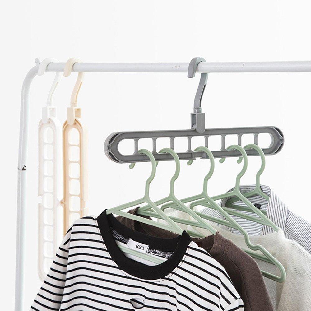 Space Saving Hanger – 9-Hole Wardrobe Organizer – close-up