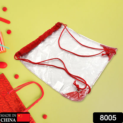 Clear Waterproof Stadium Bag for Gym and Travel – side view