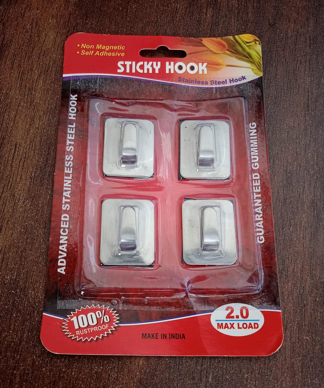 Self-Adhesive Wall Hooks – Heavy Duty Steel – view 7