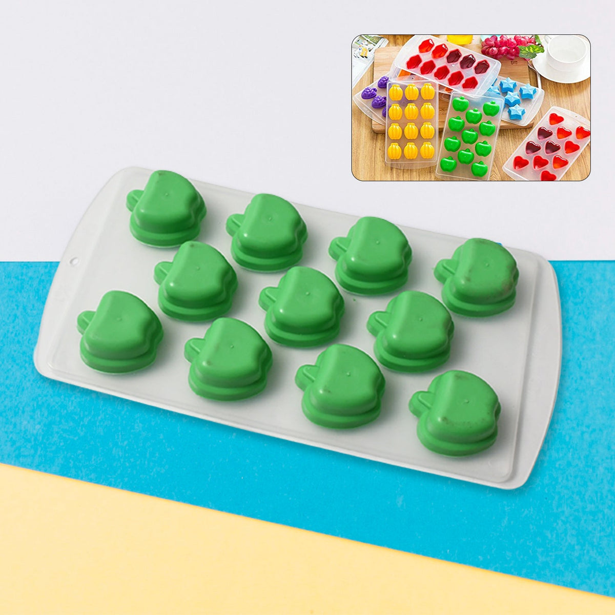 Silicone Fruit Shape Ice Cube Tray