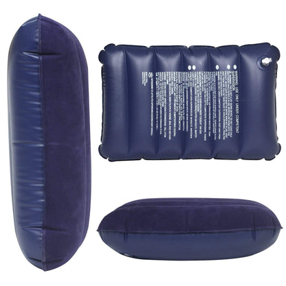 Inflatable Travel Pillow – Velvet Air Comfort (Blue) – view 7