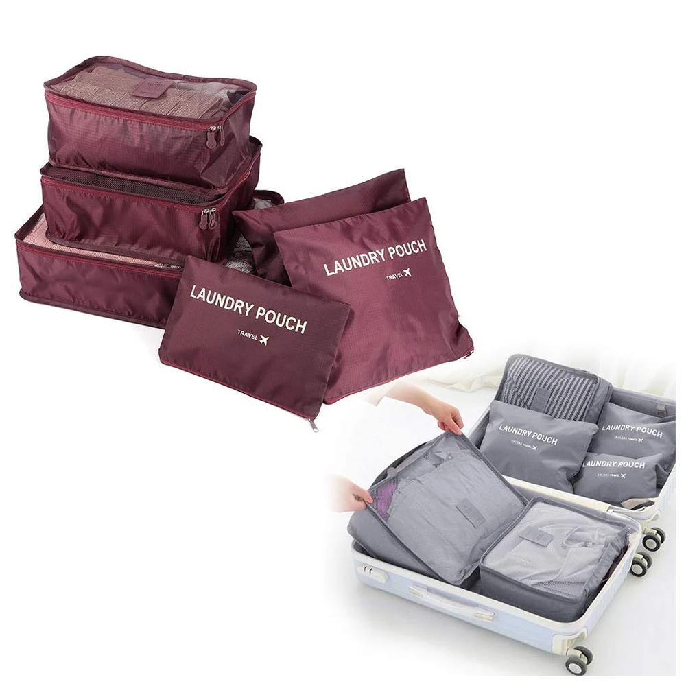 Cloth Organizer Pouch – 6 pcs Travel Laundry Bags – alternate view