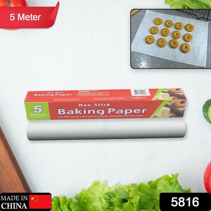 Non-Stick Parchment Paper – 5M Roll for Baking & Cooking – side view