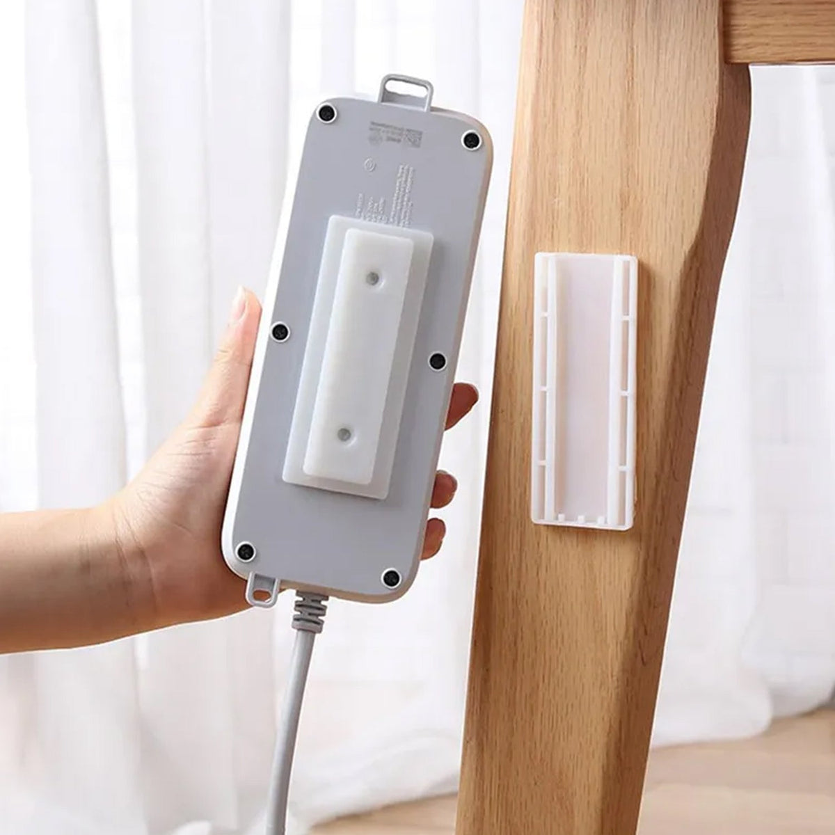 Self Adhesive Plug Organizer – No Drill Wall Mount