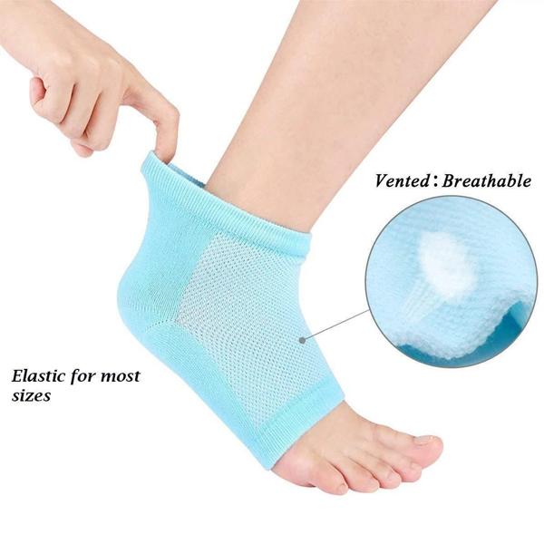 Silicone Gel Heel Socks – Pain Relief & Moisturizing