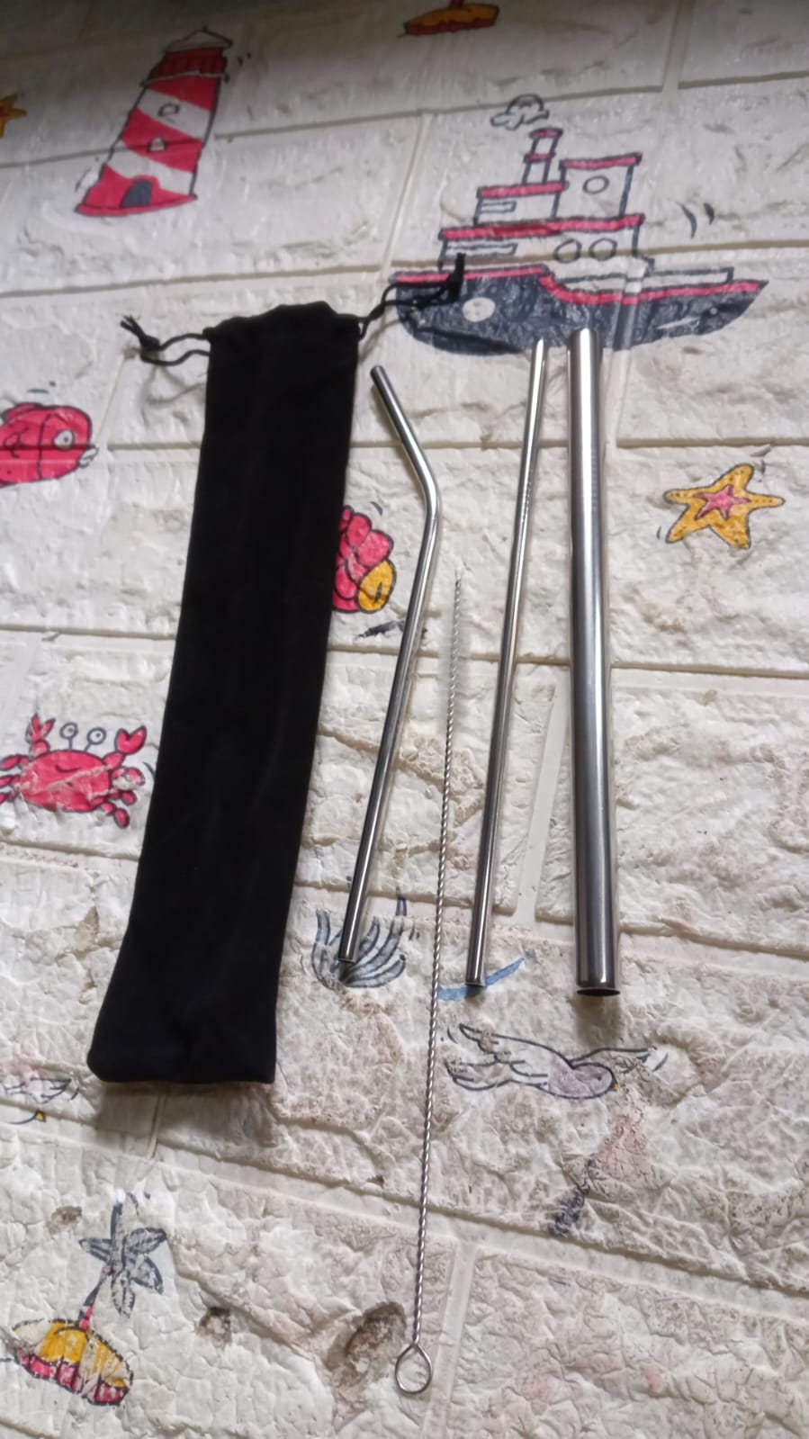 Stainless Steel Straws – Reusable set with Travel Case – view 7
