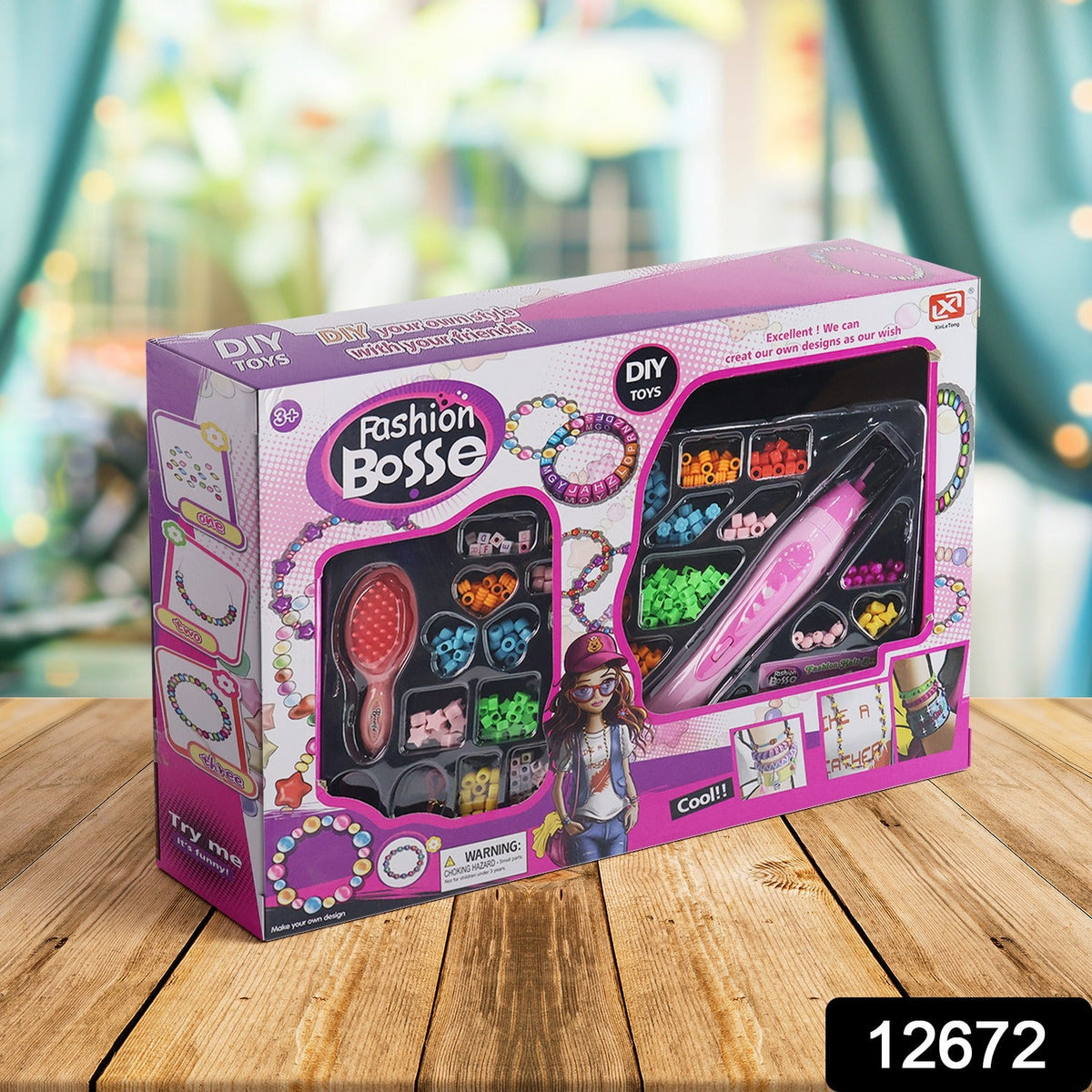 Hair Beader Kit – DIY Styling Tool for Girls – side view