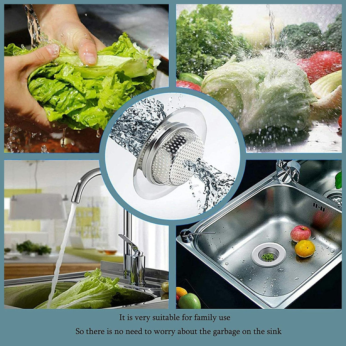 Stainless Steel Sink Strainer – Durable Anti-Clog – view 12