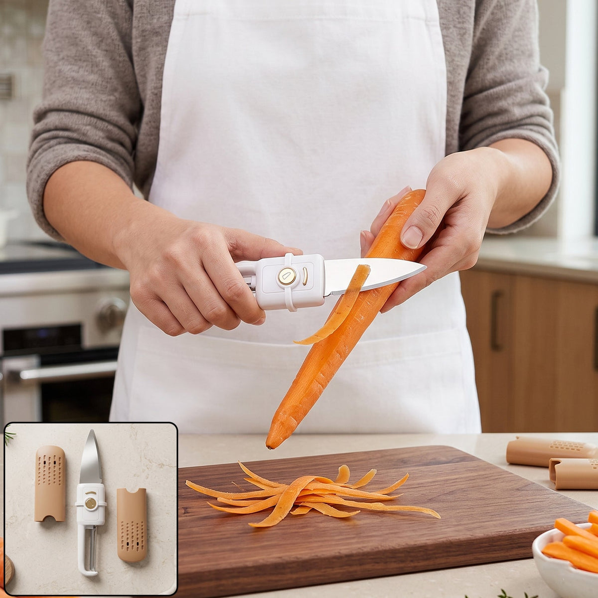 Multifunctional Peeler – 2-in-1 Knife & Sawtooth for Kitchen