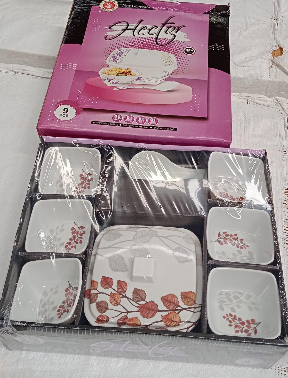 Plastic Dinner set – 9-Piece Lightweight & Durable – view 8