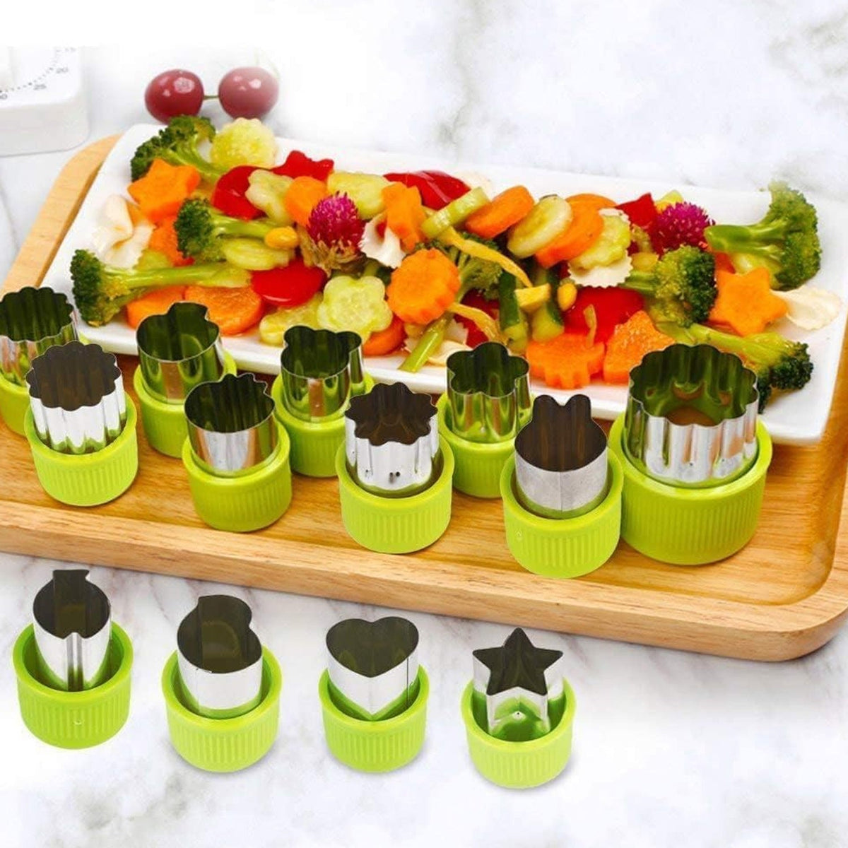 Stainless Steel Cookie Cutter set – 12 pc Baking Molds – view 8