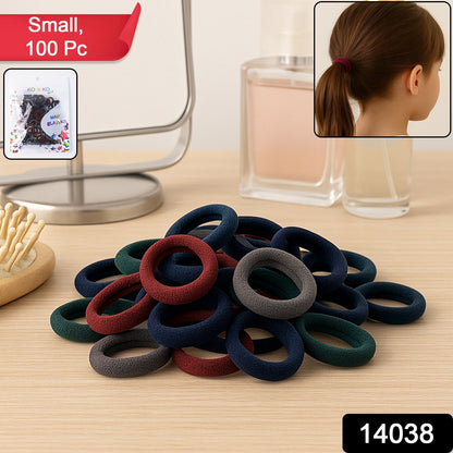 Small Hairbands – Multicolour Rubber Bands (Pack of 100) – side view