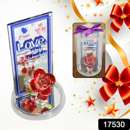 Rose Showpiece – Romantic Gift & Home Decor for Couples – side view