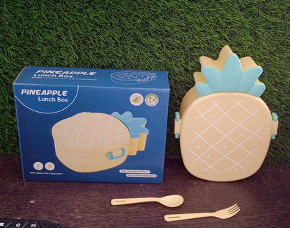 Kids Bento Lunch Box – Pineapple Design with Fork & Spoon – view 10