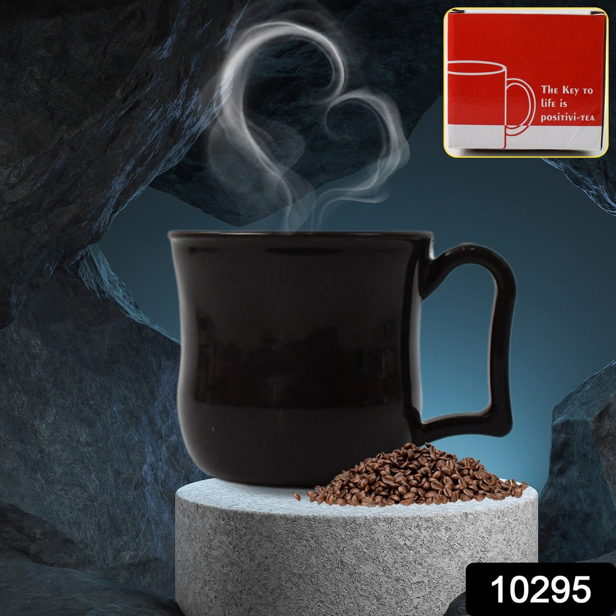 Plastic Coffee Mug – Unbreakable & Lightweight – side view