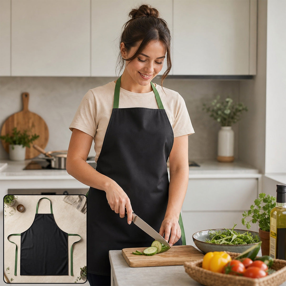 Adjustable Kitchen Cooking Apron for Women