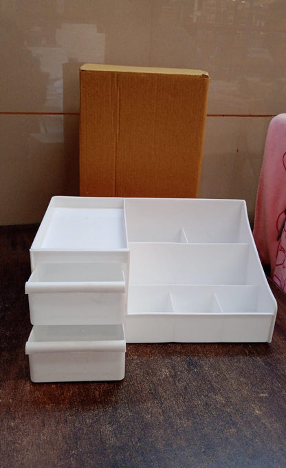 Desktop Cosmetic Storage Box – Large Capacity 9 Compartments – view 9