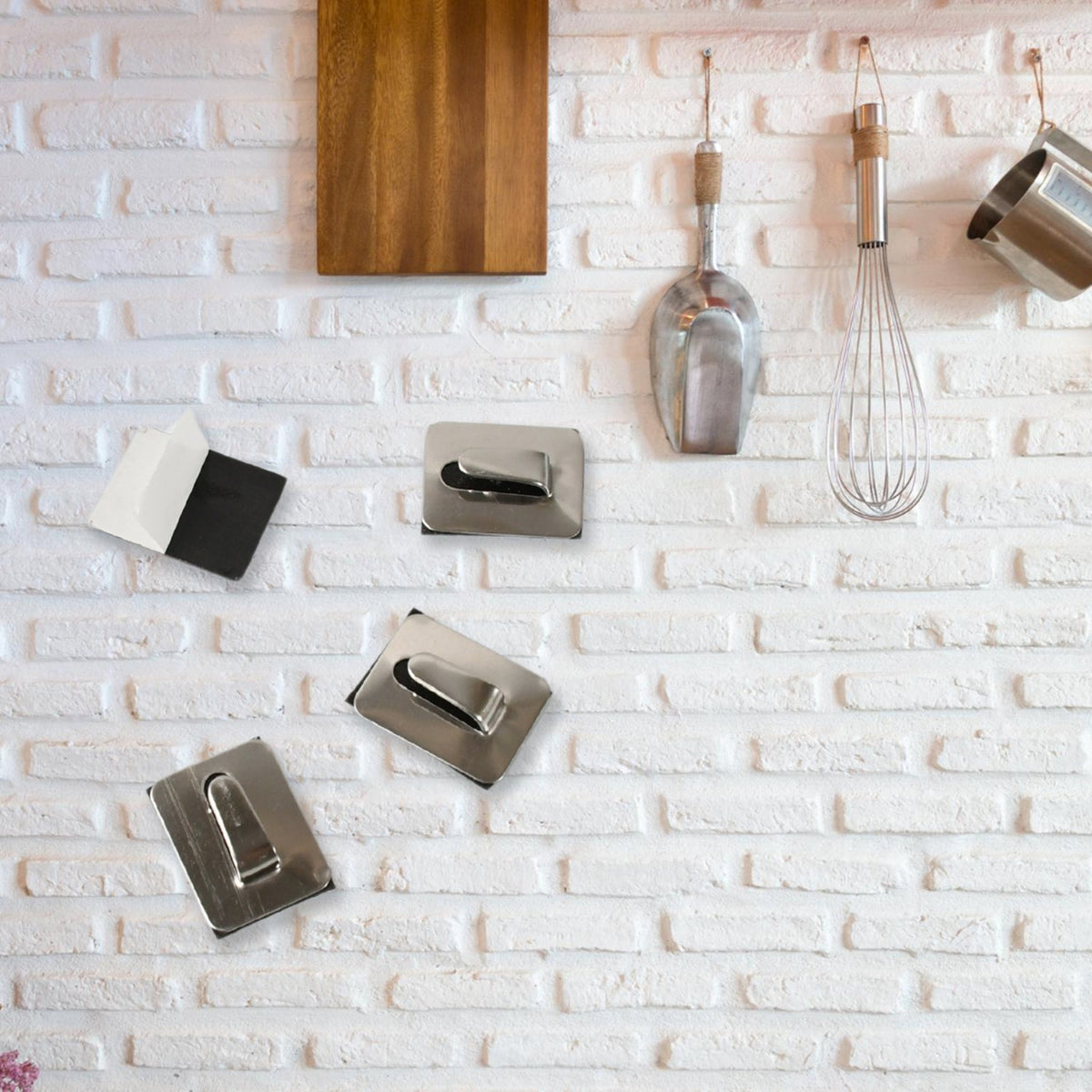 Self-Adhesive Wall Hooks – Heavy Duty Steel – detail view
