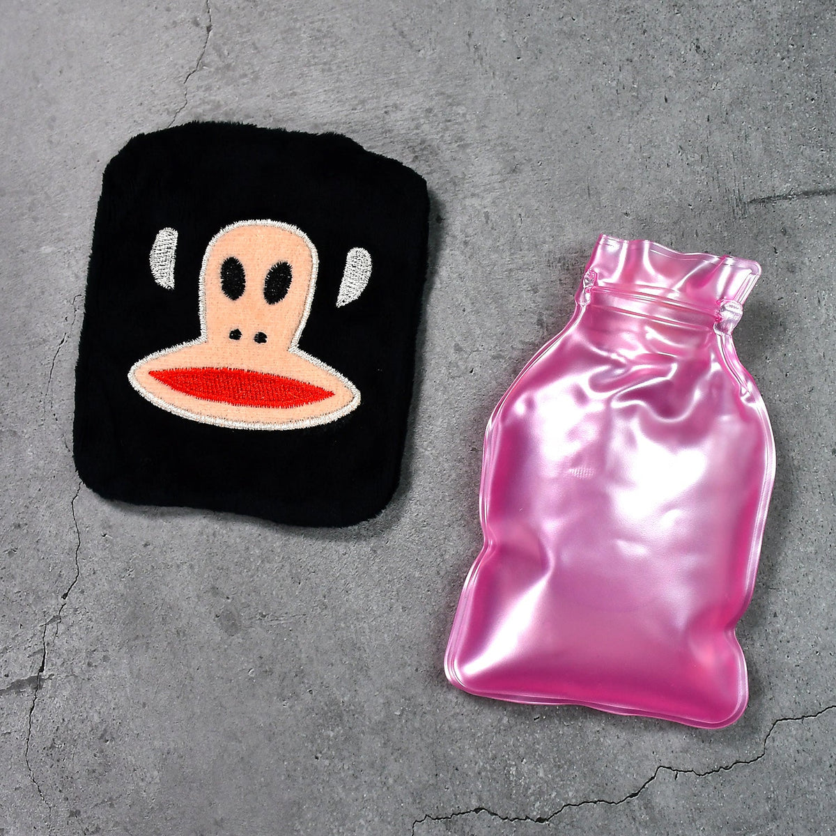 Mini Hot Water Bag – Emoji Cover for Pain Relief – detail view