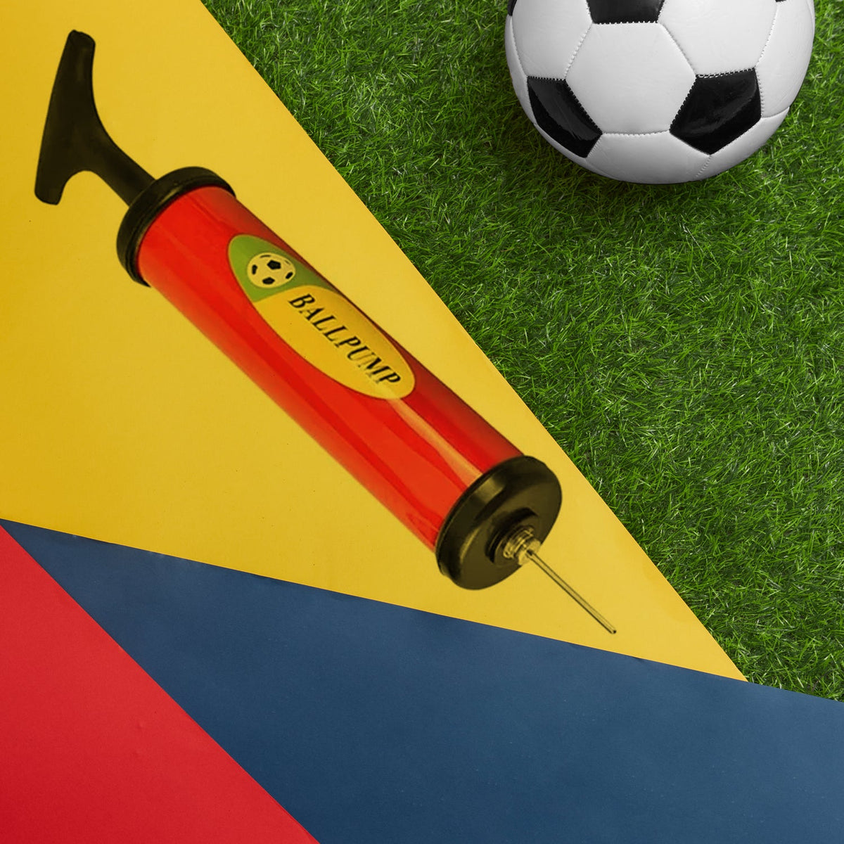Sports Ball Pump 24CM – Portable Hand Pump for Inflatables