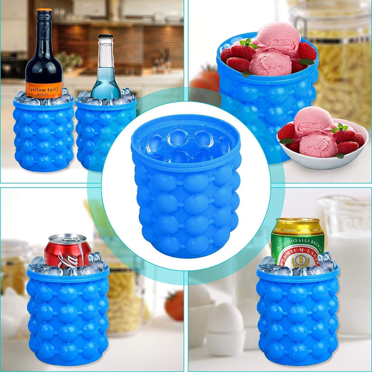 Silicone Ice Cube Maker – Airtight & Space-Saving – alternate view