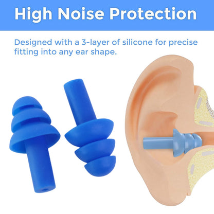Men Swimming Ear Plugs Reusable Waterproof Silicone for Swimming (2 Pc)