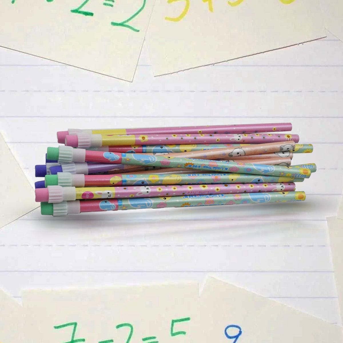 Kids Pencil set – Cute Animal Design with Sharpener & Eraser – view 8