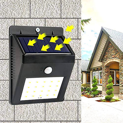 Solar Security LED Light – 30-LED Outdoor Wall