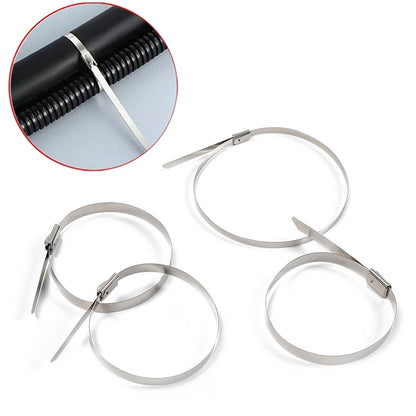 Stainless Steel Cable Ties – 100 pcs Heavy-Duty – detail view