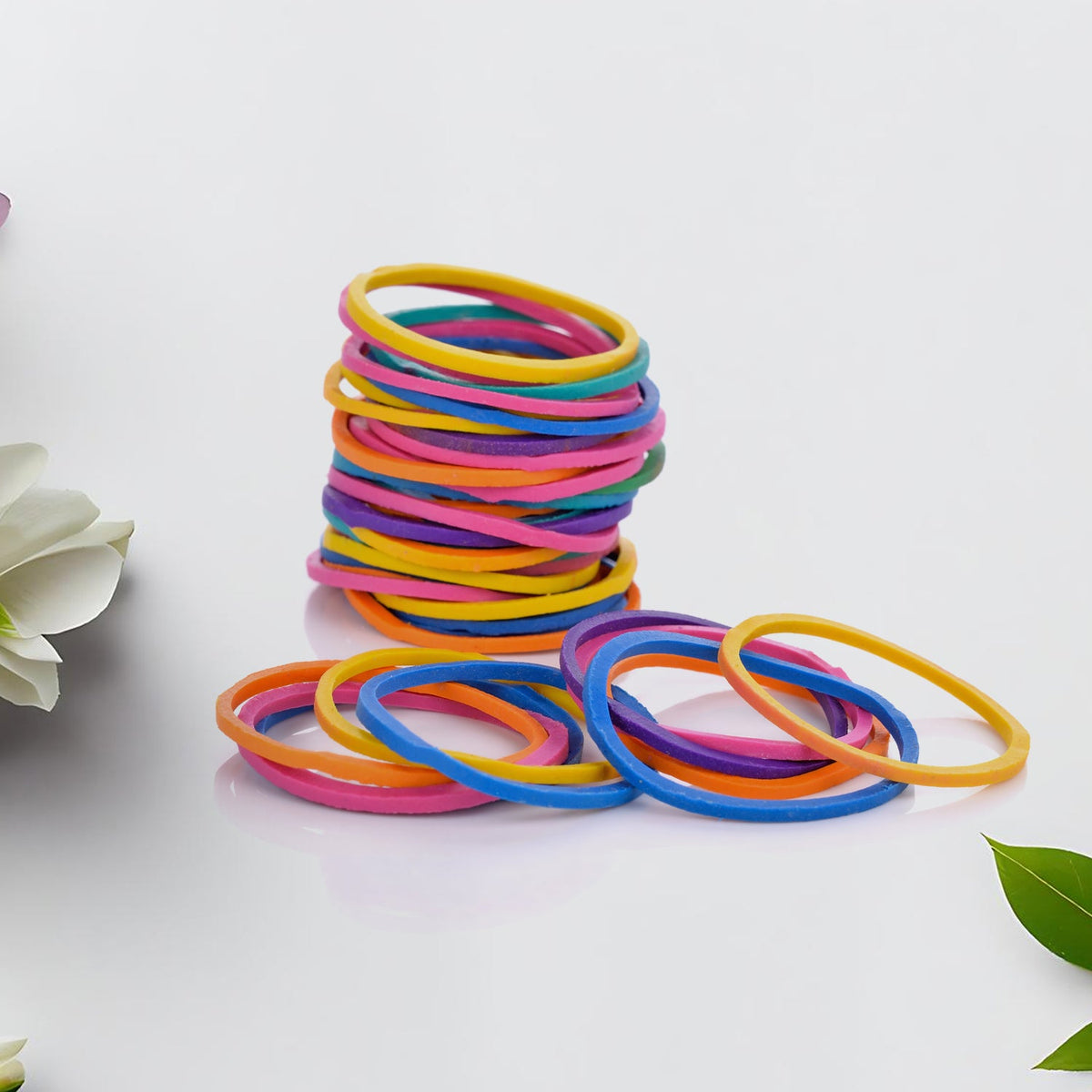 Rubber Bands – Multicolor, Strong & Reusable