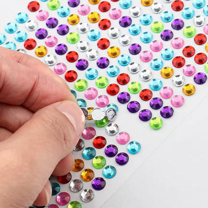 Shining Stone Stickers – Multi-Size Self-Adhesive – detail view