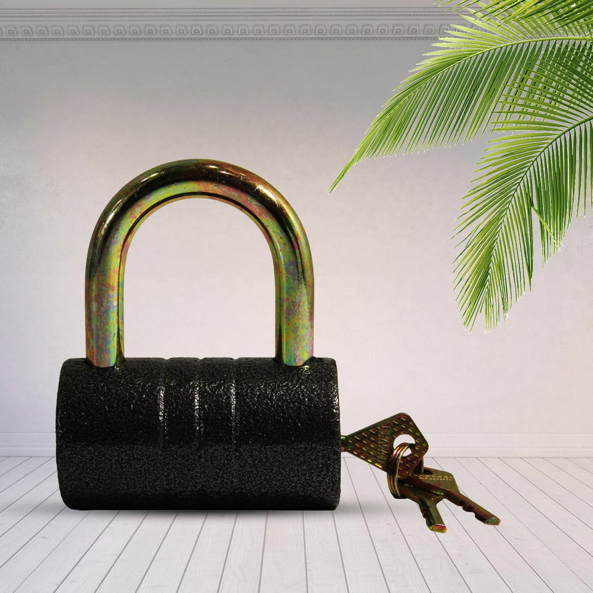 Iron Padlock – 82mm Heavy-Duty Brass Core – view 6