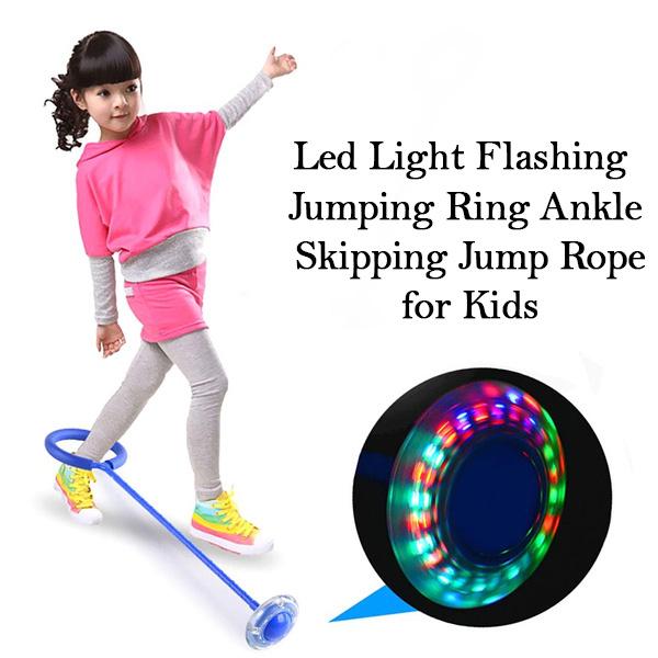 LED Jumping Ring for Kids – Flashing Ankle Skip Ball – view 7