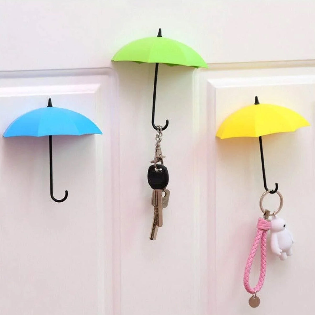 Umbrella Wall Hook – Multipurpose Key & Hat Holder – side view